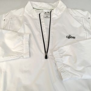Adidas ClimaCool Golf White Large Windbreaker *New Without Tags* Oglebay Logo